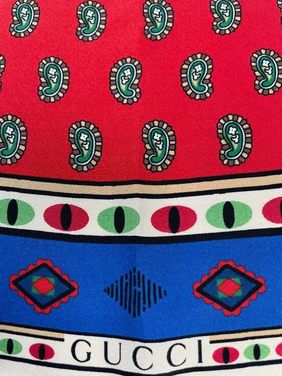 👜 Rare Gucci Blind For Love Tiger Moon Silk Scarf – NWT - Picture 6 of 16